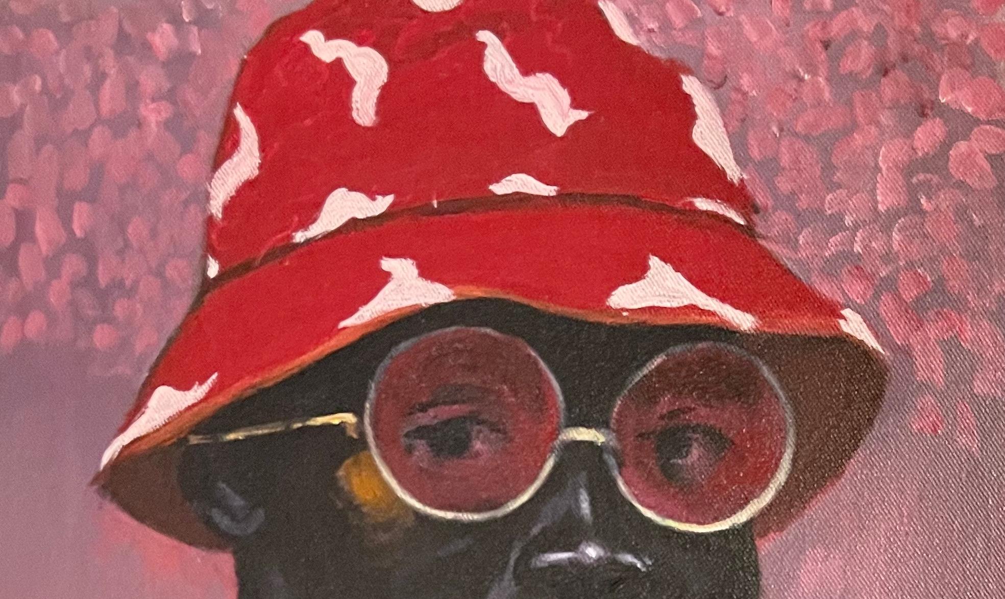 Ohne Titel - 21. Jahrhundert, Zeitgenössisch, Figuratives Porträt, Modern, Afrika, Männer – Painting von Akingbade Mayowa