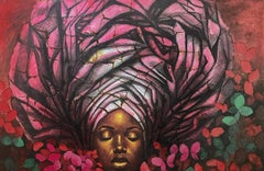 Still Blooming - 21. Jahrhundert, Zeitgenössisch, Figuratives Porträt, Frau