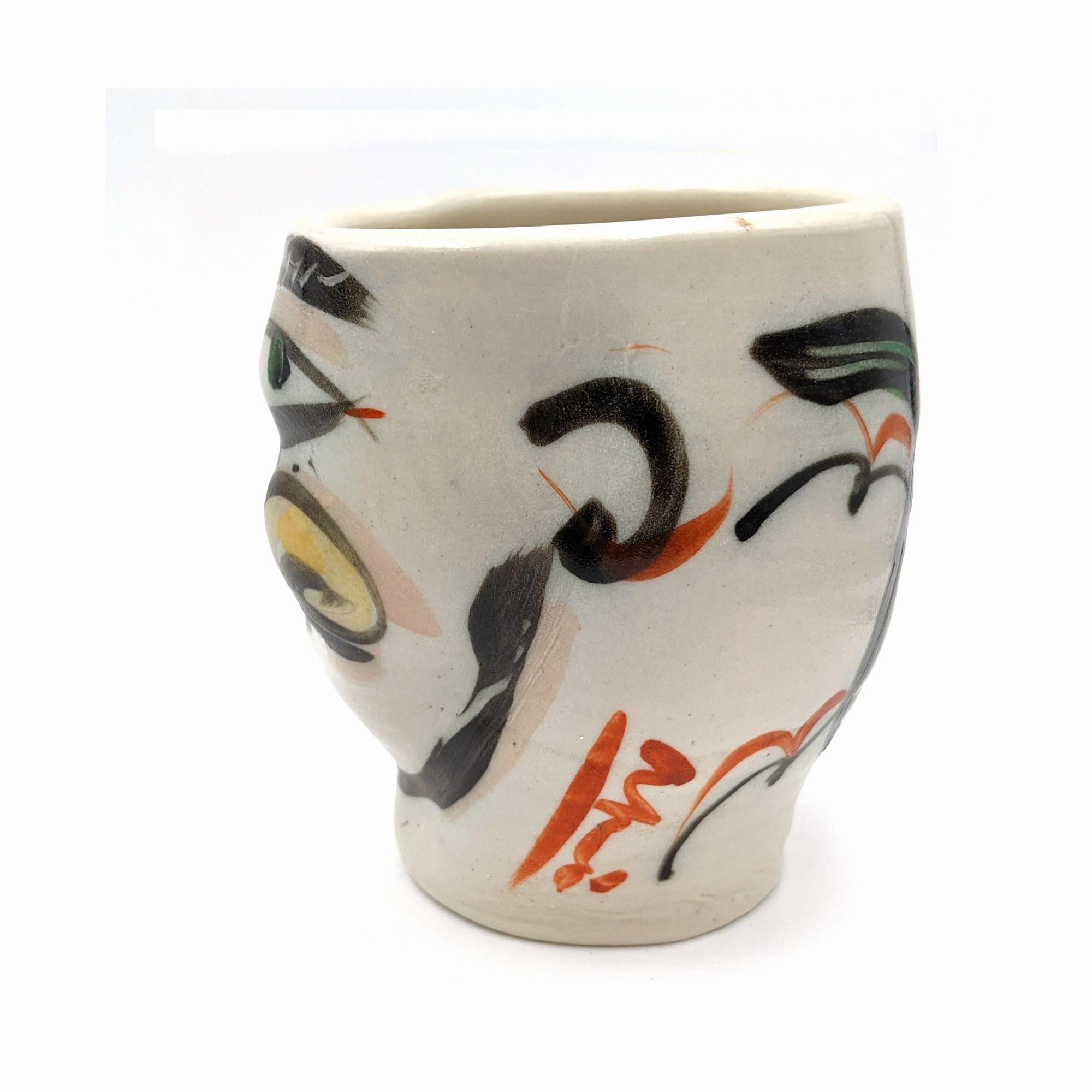 Cup II - Abstract Expressionist Sculpture by Akio Takamori