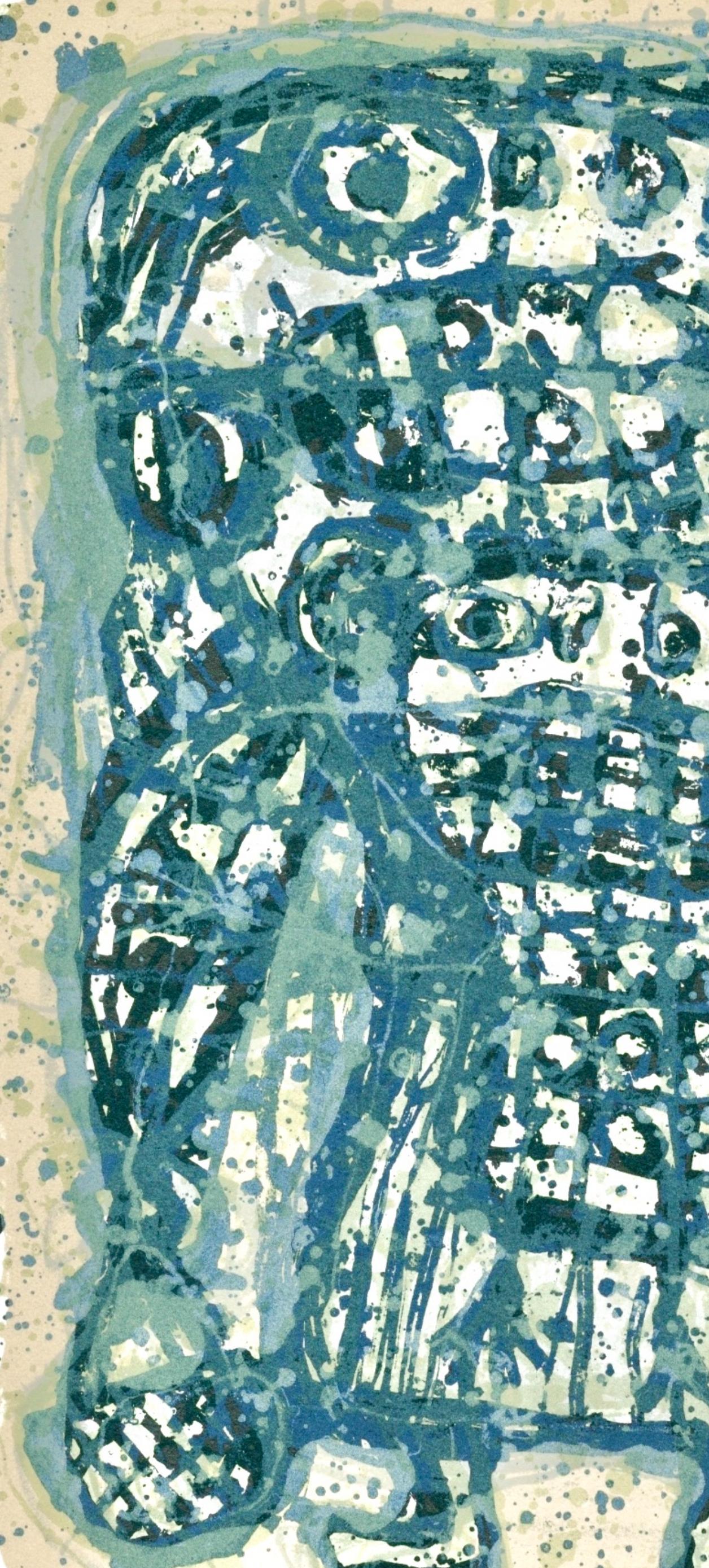Enfant, Grabados de la imprenta Mourlot - Print Moderno de Akira Kito