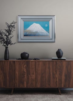 “White Reflection”, Japanese Painting by Akira Nagasawa