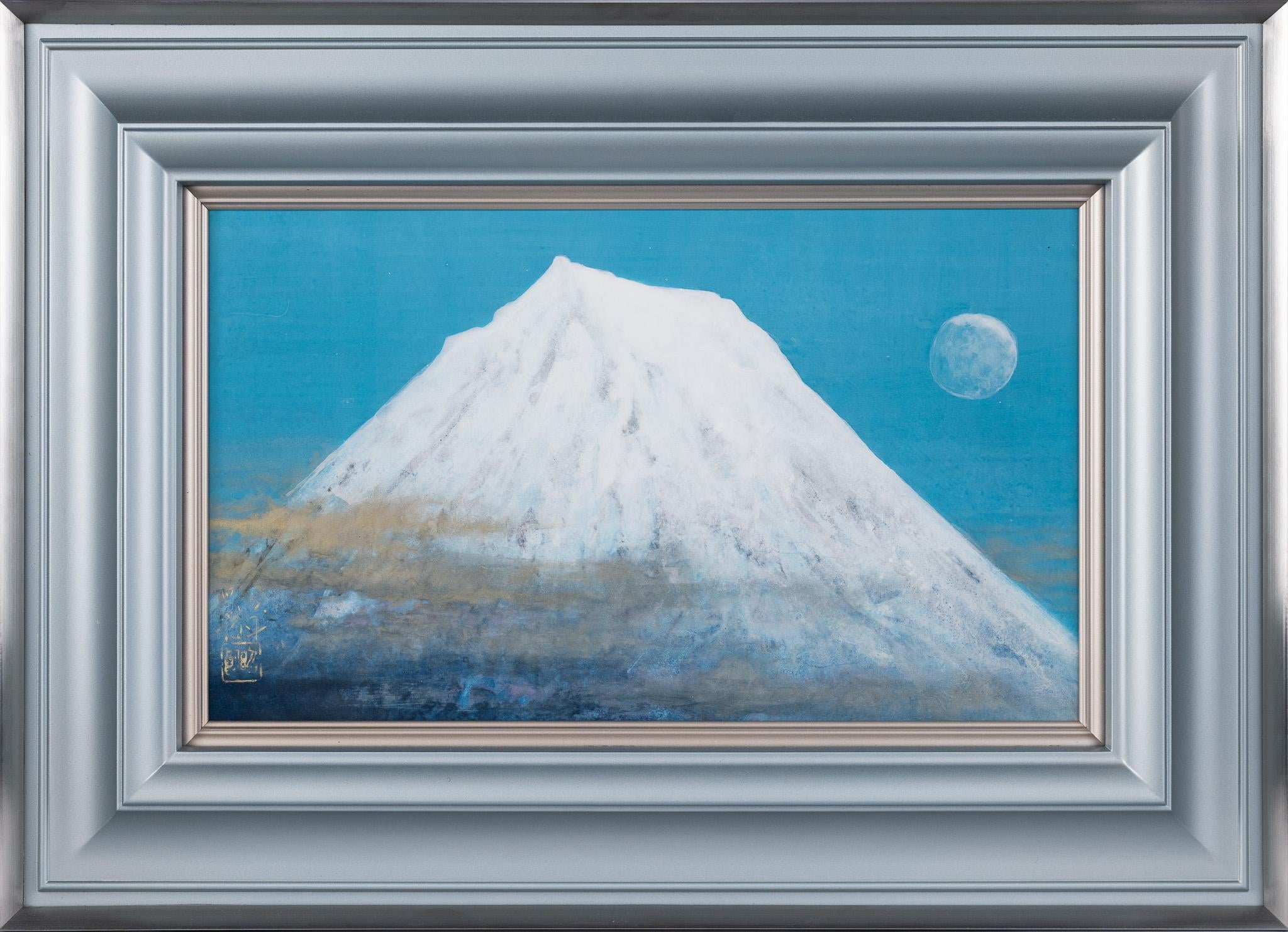 "Weiße Reflexion", japanische Malerei von Akira Nagasawa