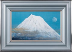 “White Reflection”, Japanese Painting by Akira Nagasawa