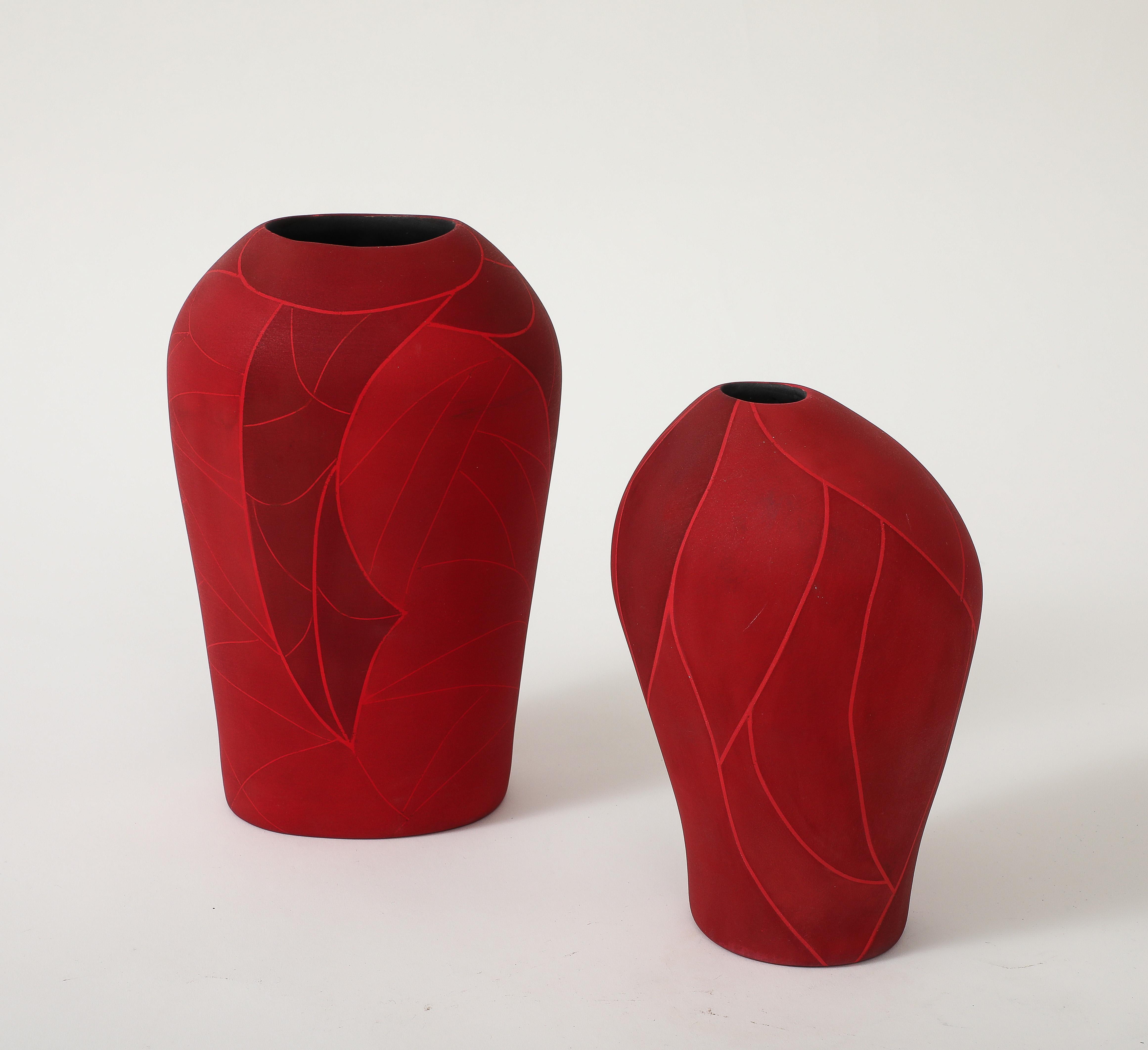 Akira Yamada, Burning Red Vessel no. 3 (猩々緋彩器 no. 3), 2024 in vendita 3