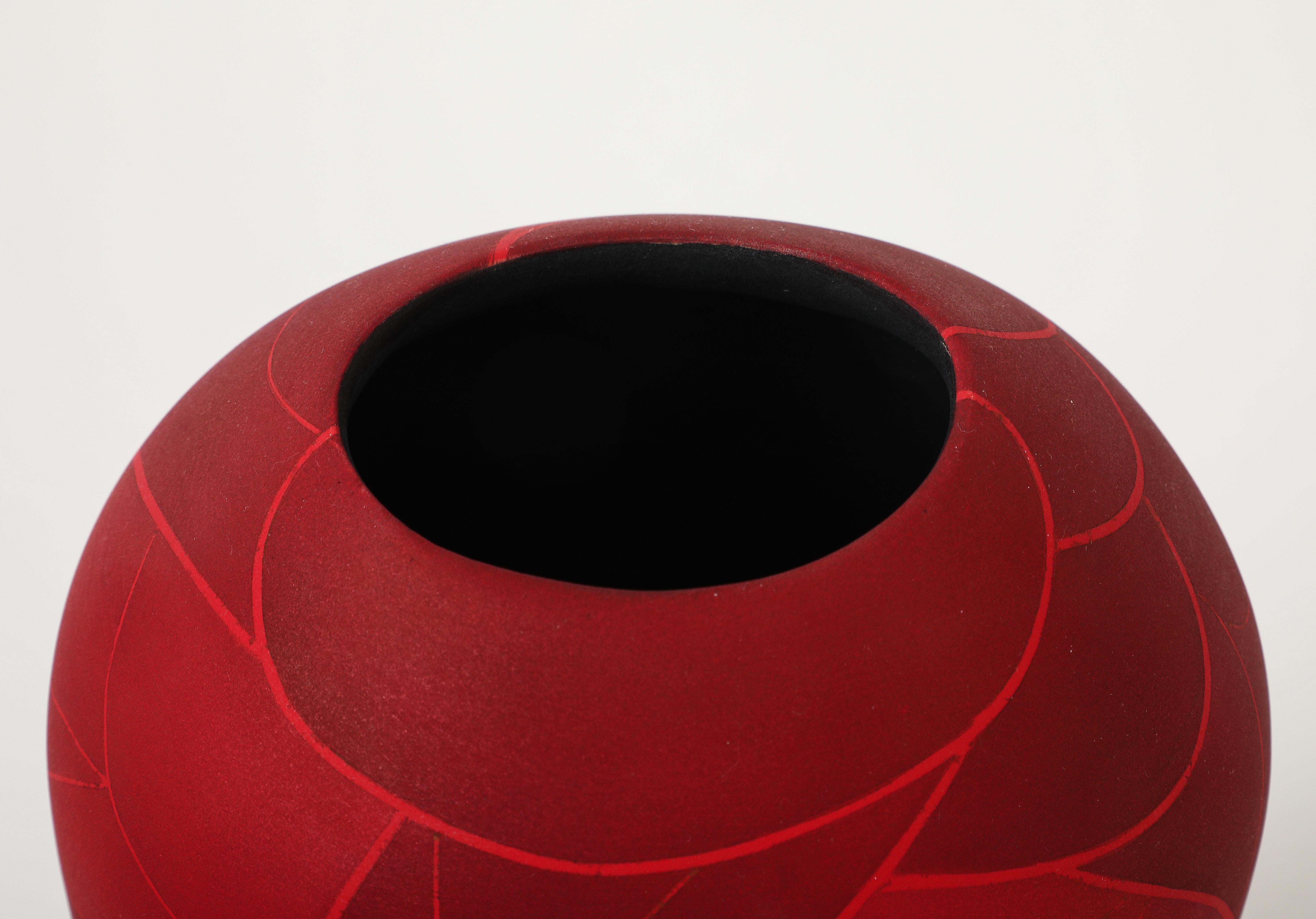 Akira Yamada, Burning Red Vessel no. 3 (猩々緋彩器 no. 3), 2024 in vendita 2
