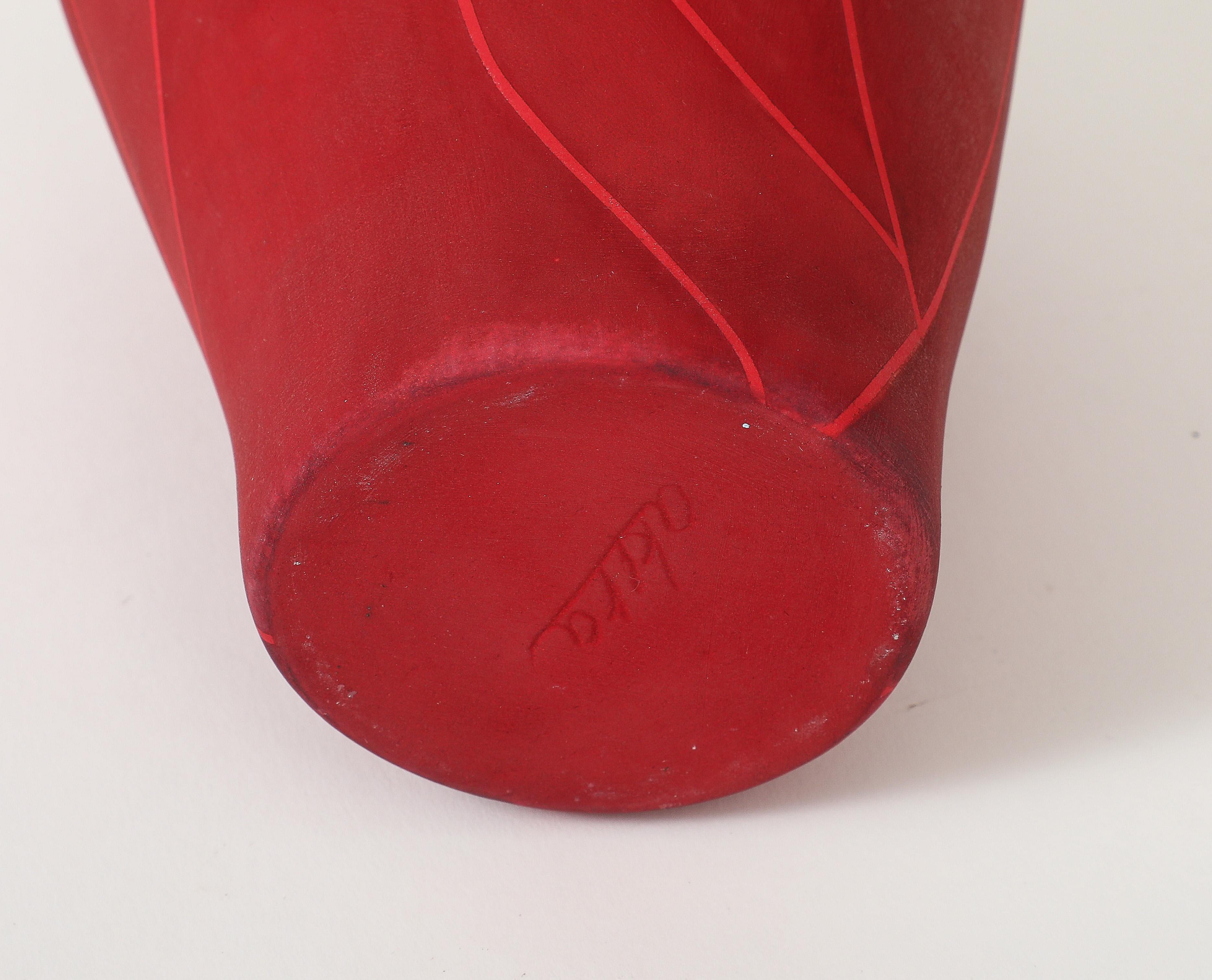 Akira Yamada, Burning Red Vessel no. 6 (猩々緋彩器 no. 6), 2024 in vendita 3