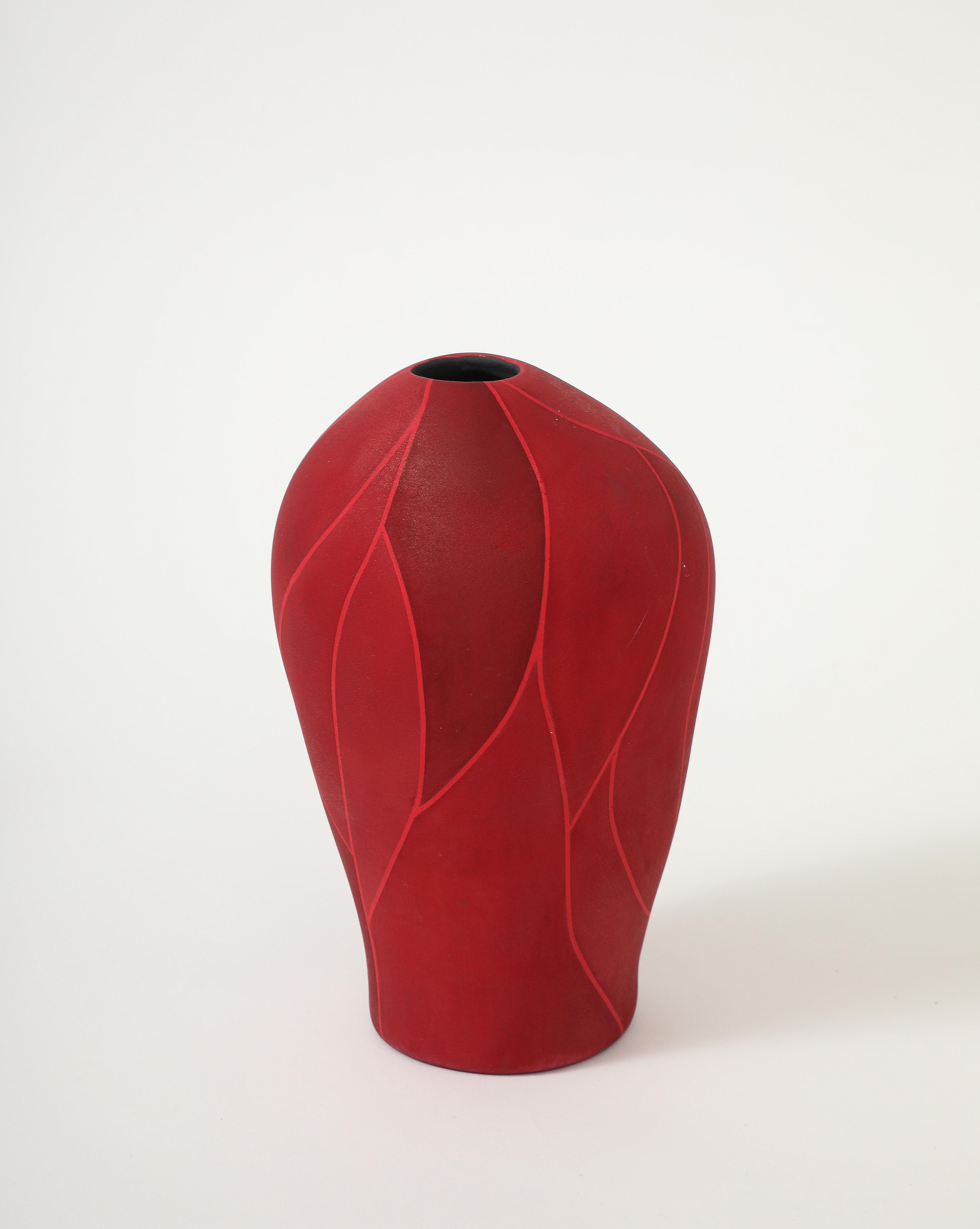 Akira Yamada, Burning Red Vessel no. 6 (猩々緋彩器 no. 6), 2024 in vendita 1