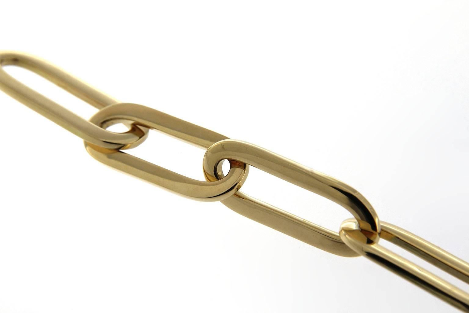 Women's Alex Jona 18 Karat Yellow Gold Link Chain Bracelet