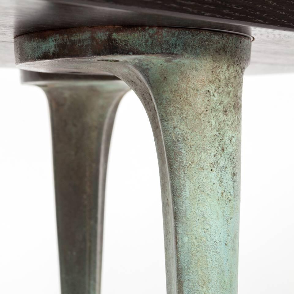 AKMD Collection Customizable Thicket Wood and Cast Aluminium Console Table (Handgefertigt)