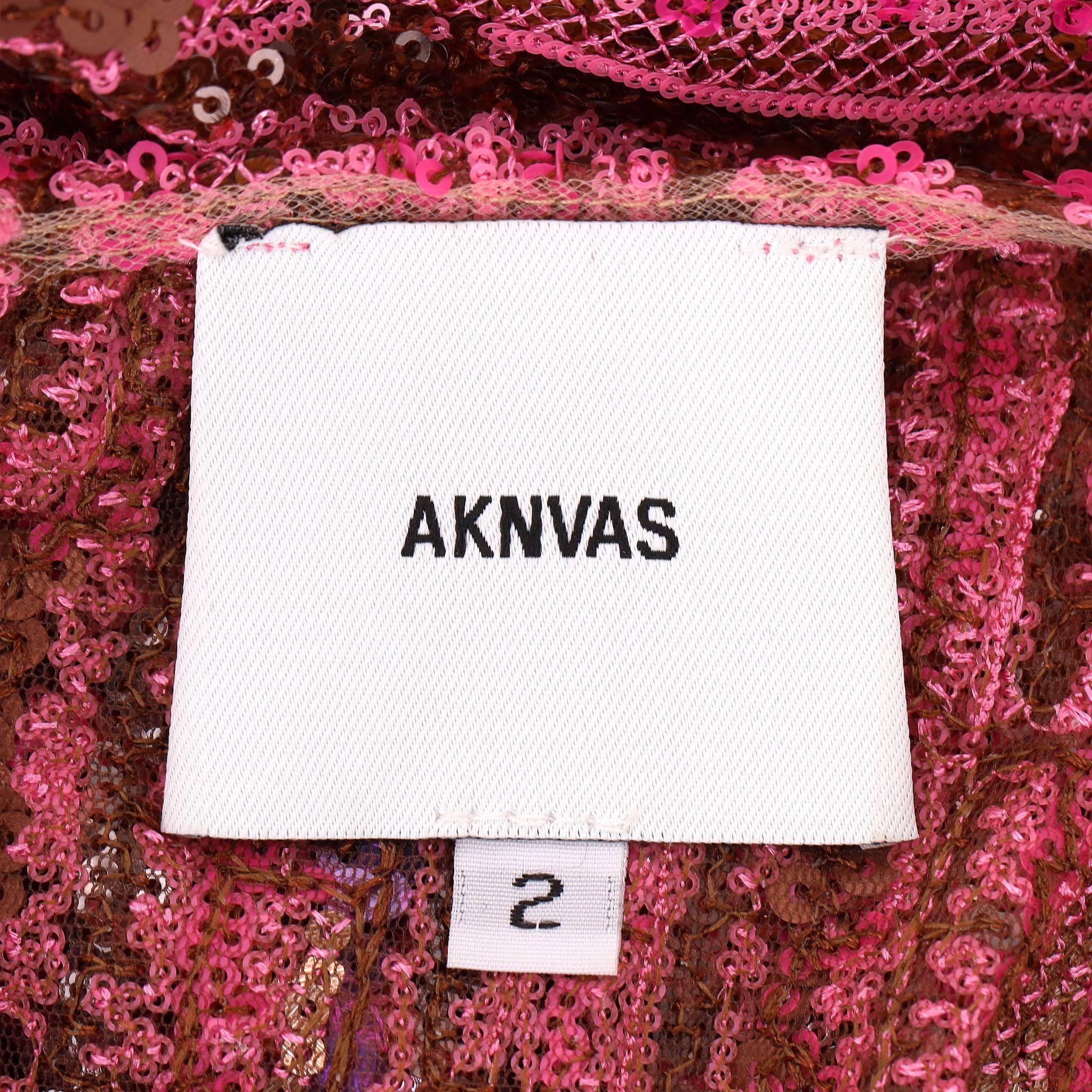 Aknvas Sequin-Embellished With Asymmetrical Hemline en vente 3