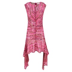 Aknvas Sequin-Embellished With Asymmetrical Hemline