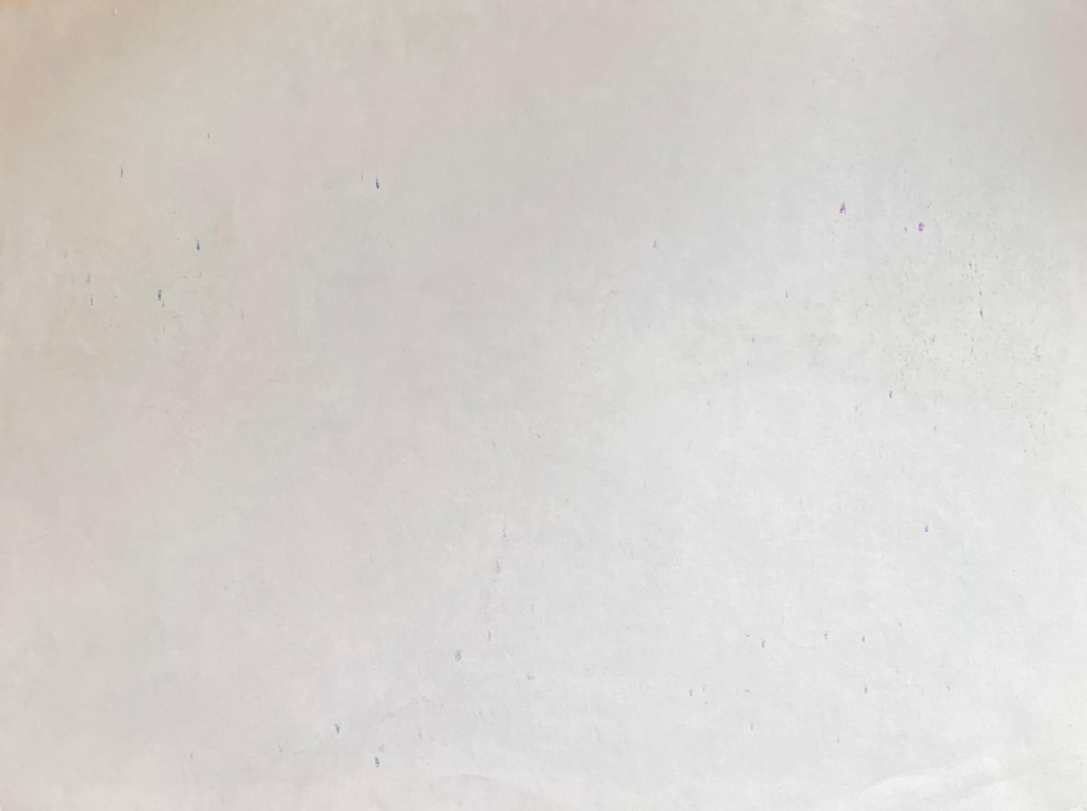 Espressionista francese del 20° secolo, sentiero a pastello blu che conduce al paesaggio delle Alpi in vendita 1