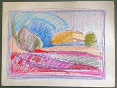 20th Century French Expressionist Bright & Colourful Abstract Interior Scene