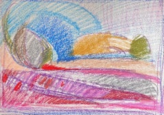 Scène d'intérieur abstraite et colorée de l'expressionniste français du 20e siècle