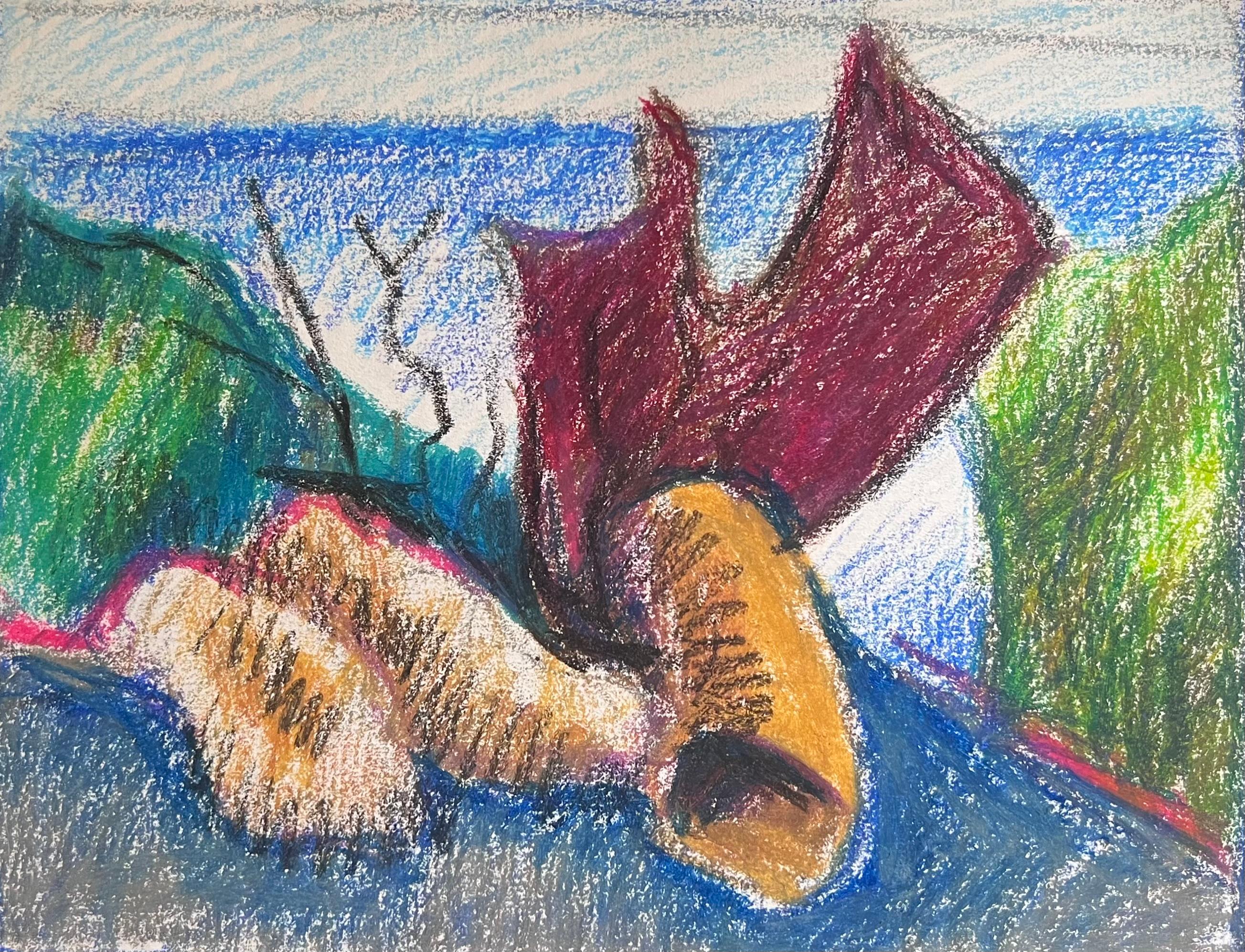 Paesaggio astratto
di Akos Biro (Ungherese 1911-2002)
dipinto a pastello su carta d'artista, senza cornice
dipinto: 9 x 12 pollici           
provenienza: proprietà dell'artista, Francia

Superbo dipinto originale del famoso e apprezzato pittore