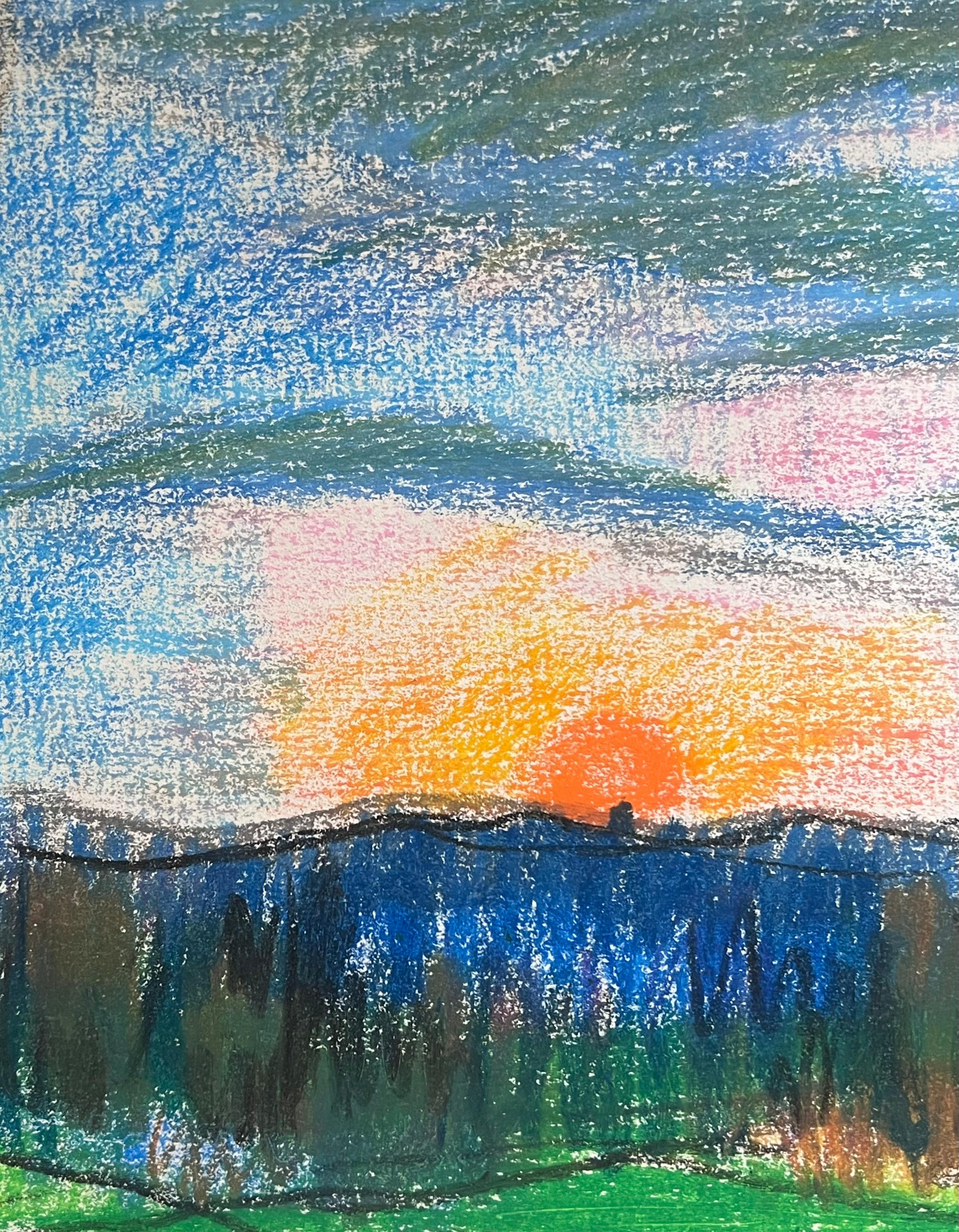 Alba sui prati
di Akos Biro (Ungherese 1911-2002)
dipinto a pastello su carta d'artista, senza cornice
dipinto: 9 x 12 pollici           
provenienza: proprietà dell'artista, Francia

Splendido dipinto a olio originale del famoso e apprezzato
