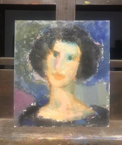 Akos Biro Französischer Expressionist Öl, Porträt einer Frau