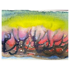 Buntes abstraktes, französisches expressionistisches Originalgemälde