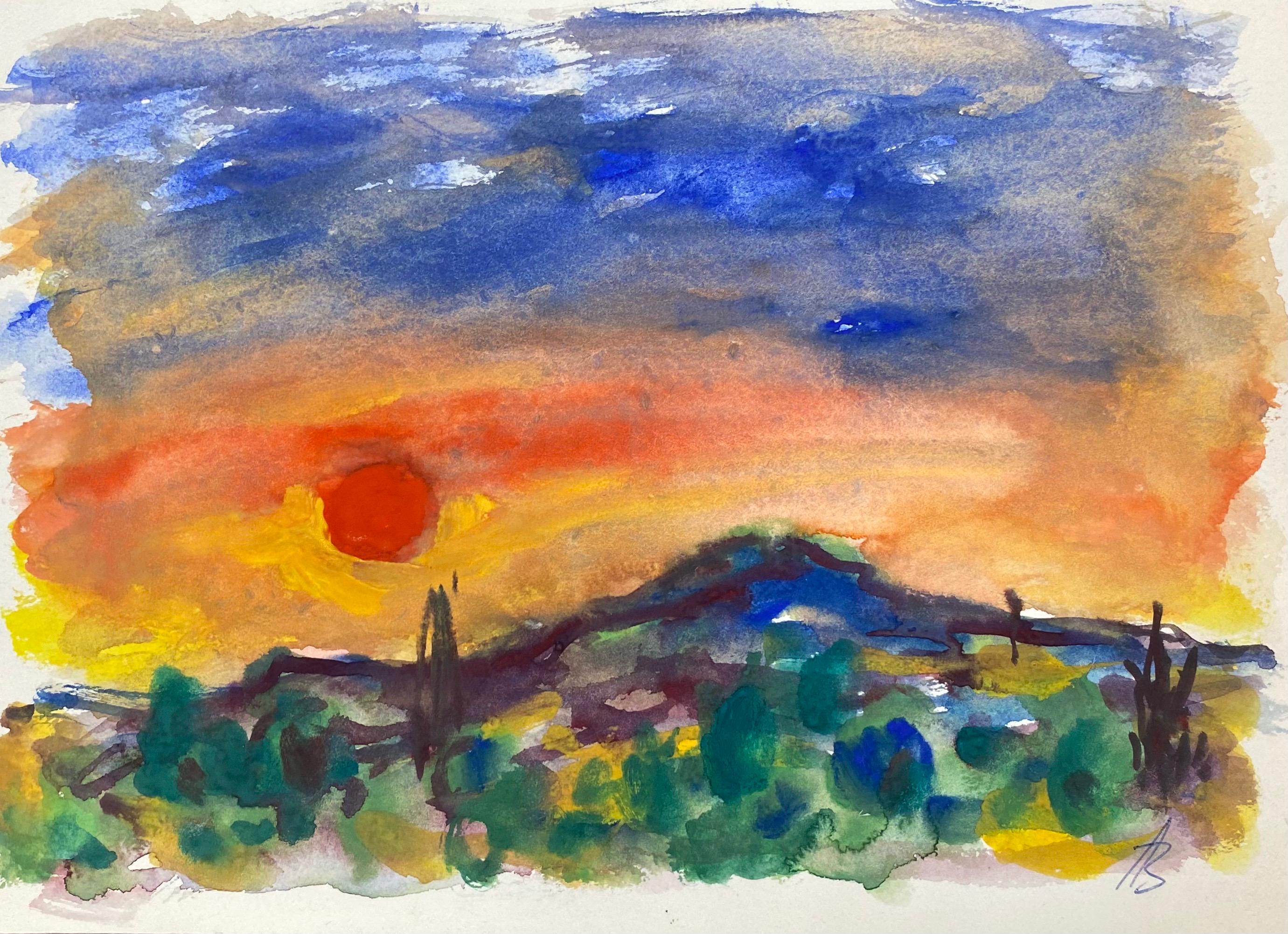 Provence Sunset French Expressionist Original Painting