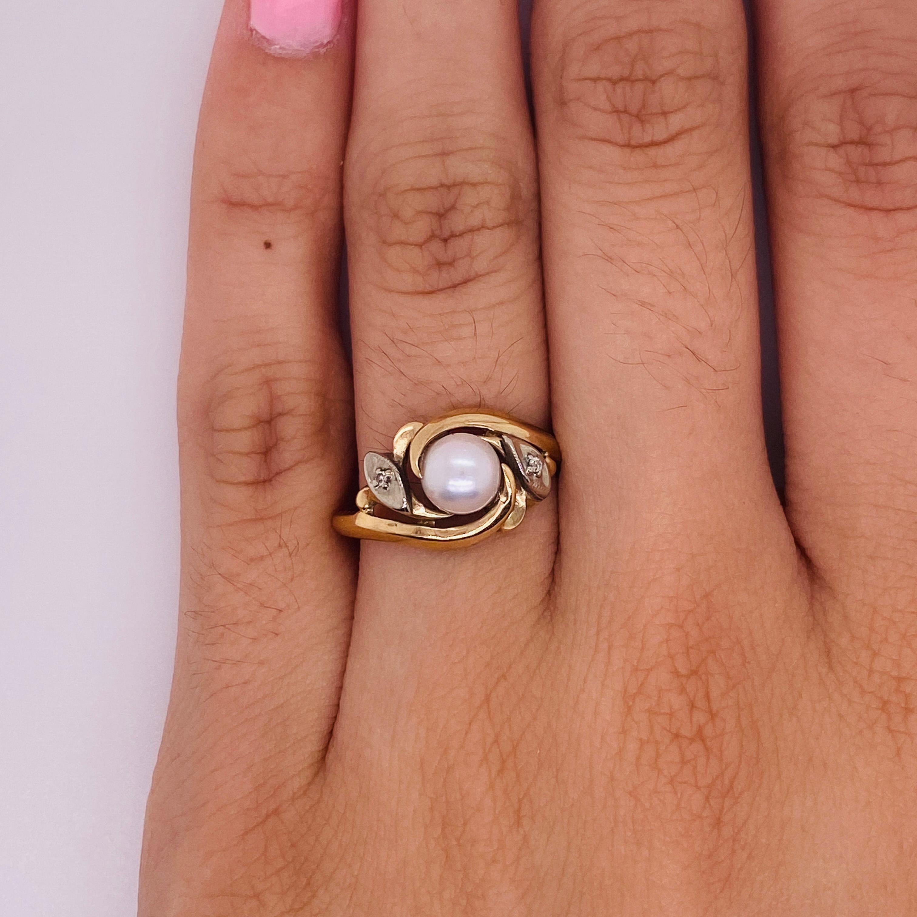 Pearls are one of June's birthstones! Honor a June loved one with this wonderful and comfortable ring, perfect for a graduation, birthday, or important milestone! The bright luster of the Japanese akoya cultured pearl catches any hint of light and