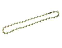 Akoya Cultured Pearl Necklace 5.5 - 6mm with 14K Yellow Gold Clasp #22368