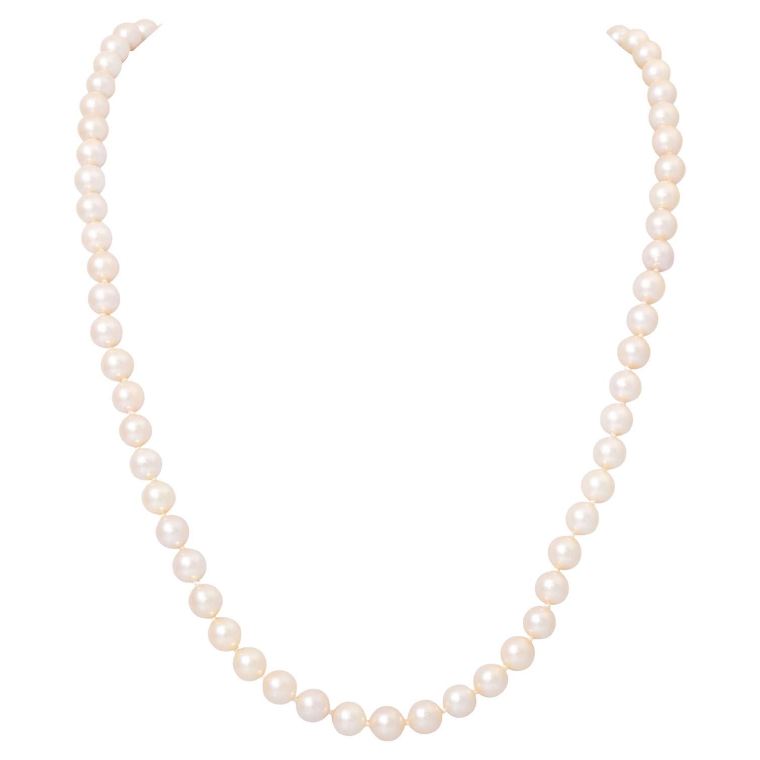 Collana di perle coltivate Akoya in vendita