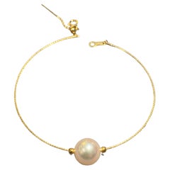 Bracelet de perles Akoya en or jaune 18 carats