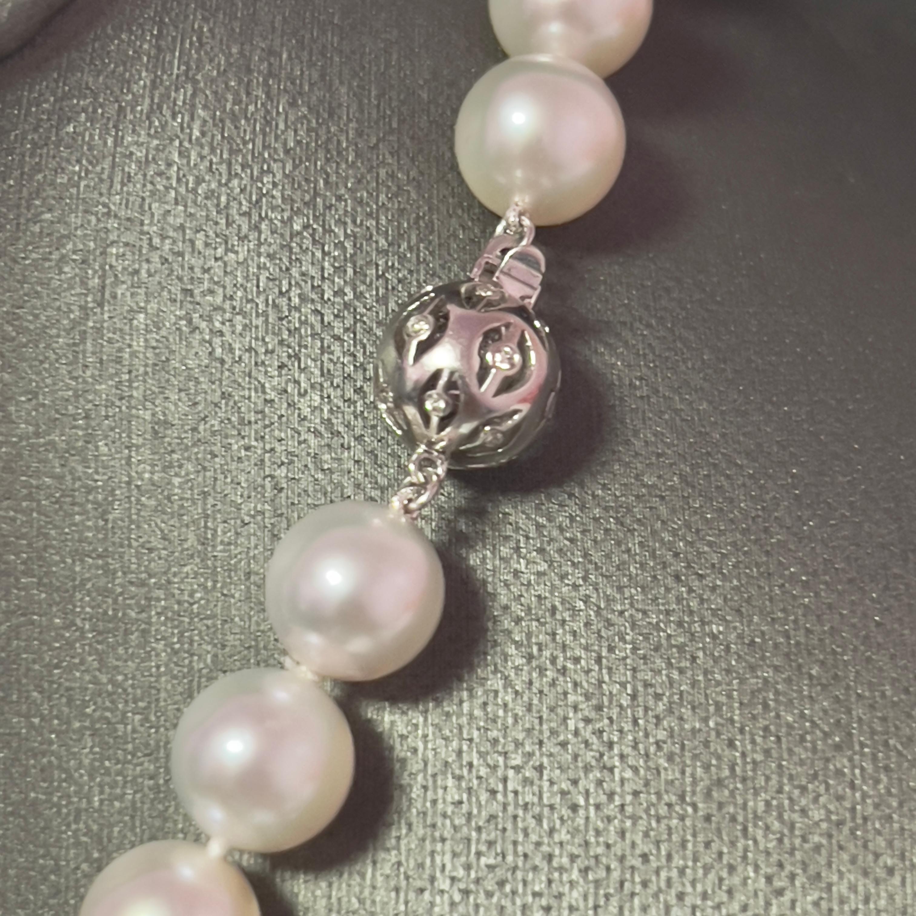 Akoya Pearl Diamond Necklace 16