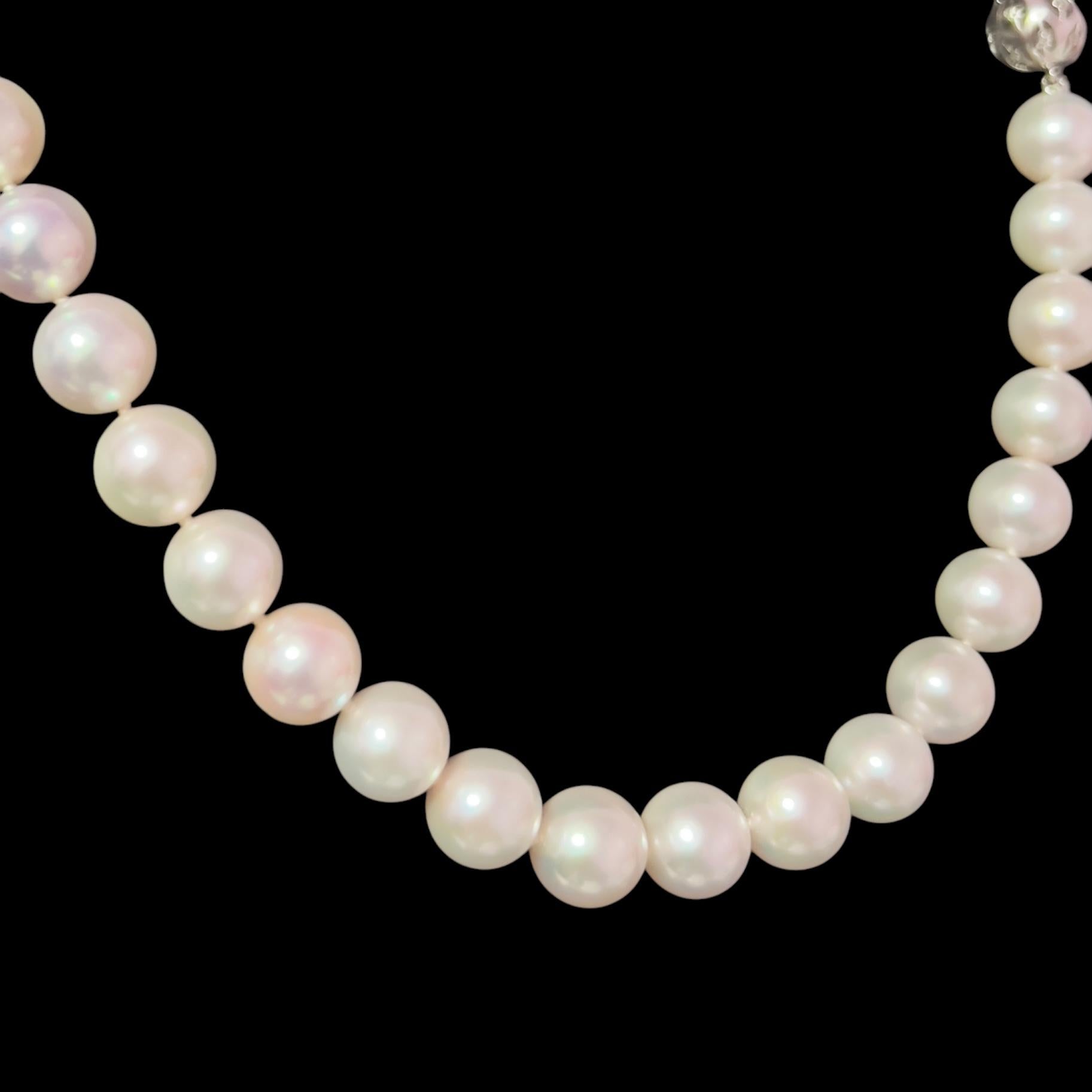Women's Akoya Pearl Diamond Necklace 16
