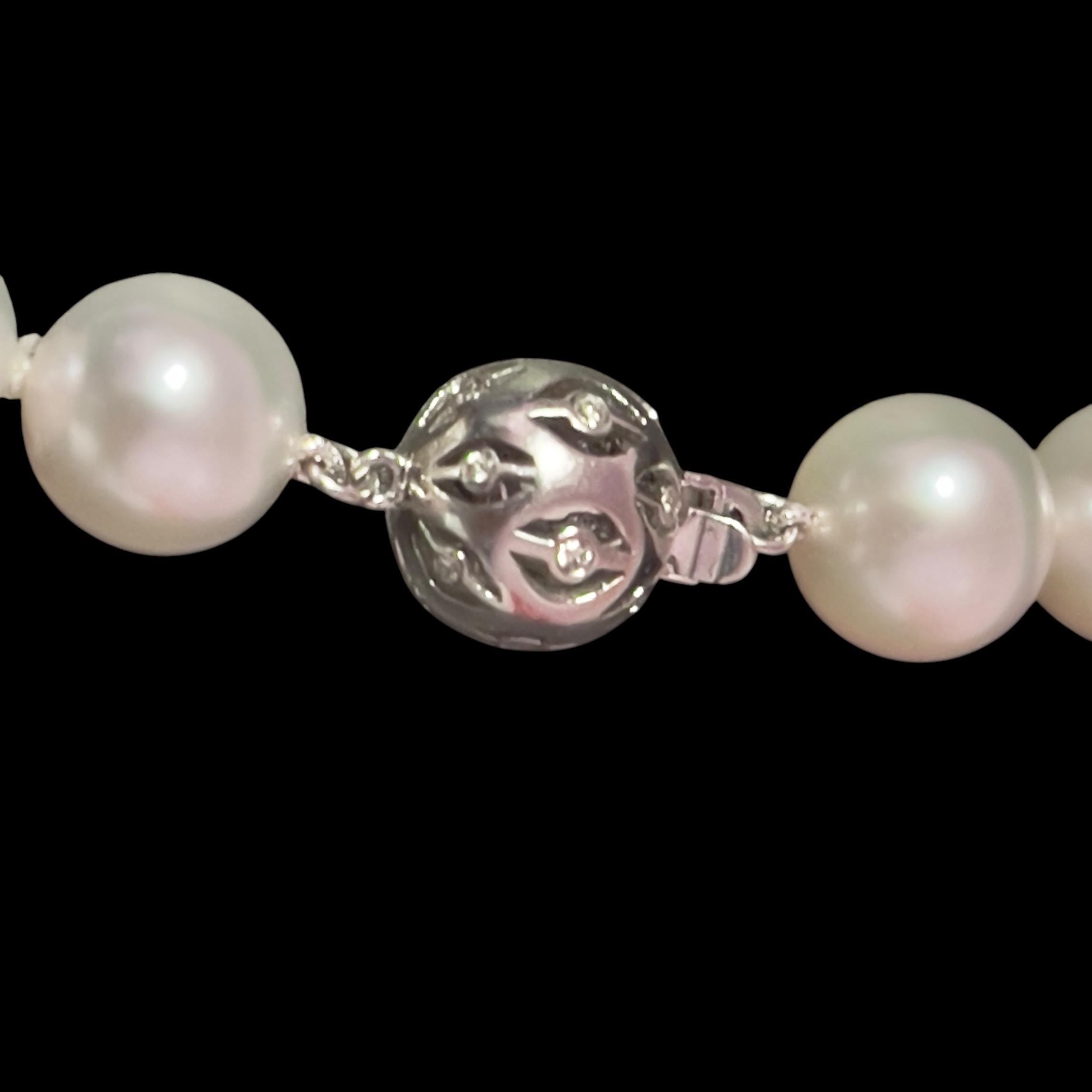 Akoya Pearl Diamond Necklace 16