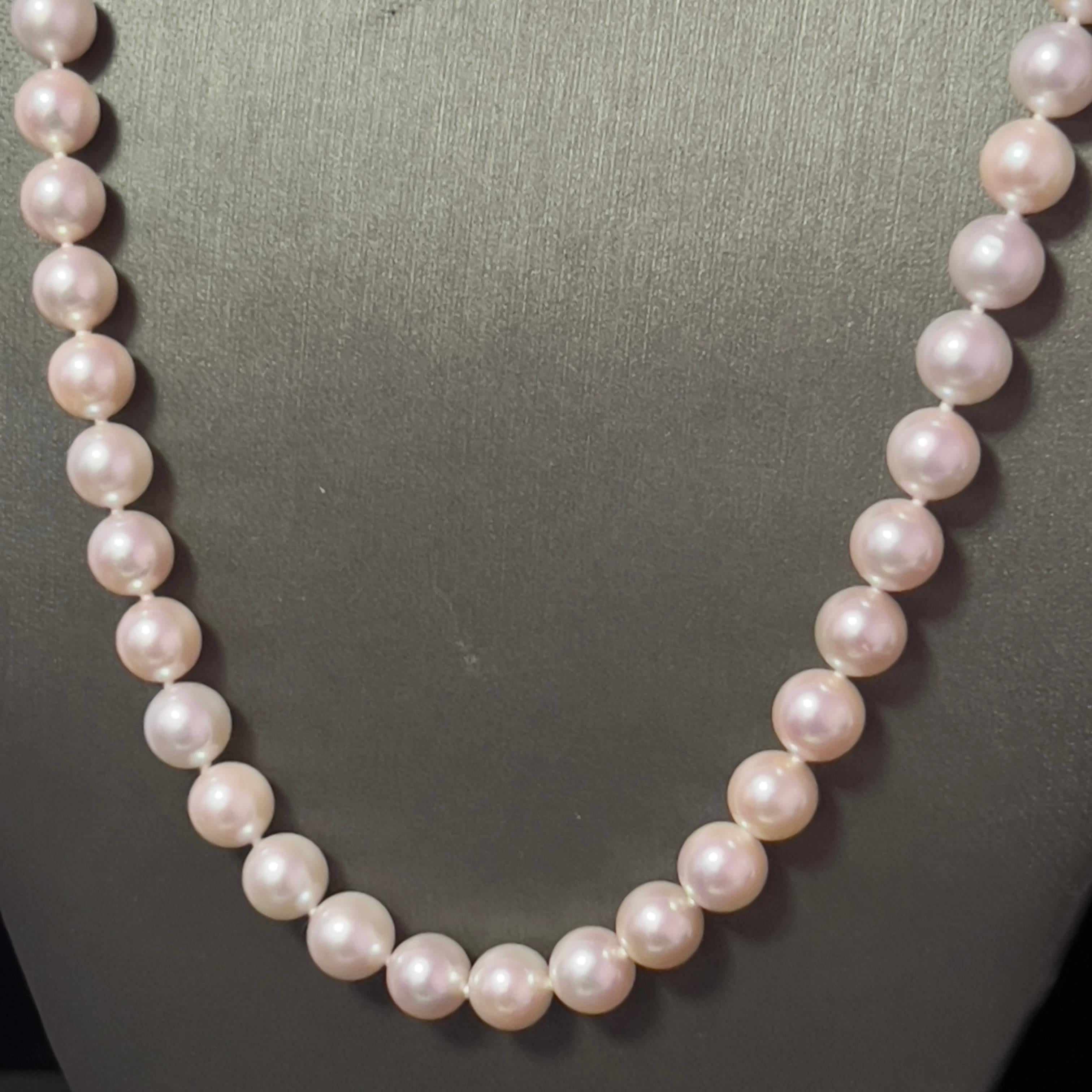 Akoya Pearl Diamond Necklace 22