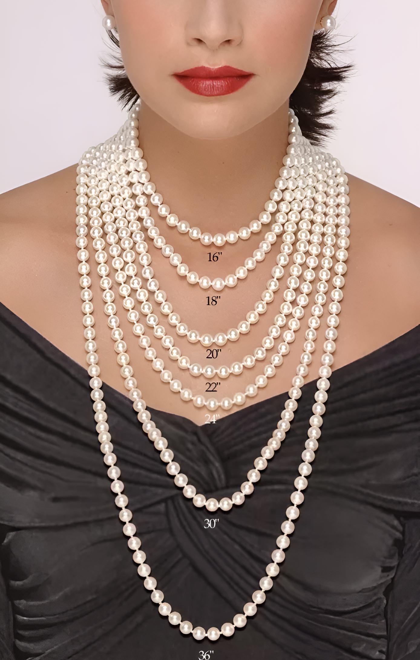 Akoya Pearl Diamond Necklace 22