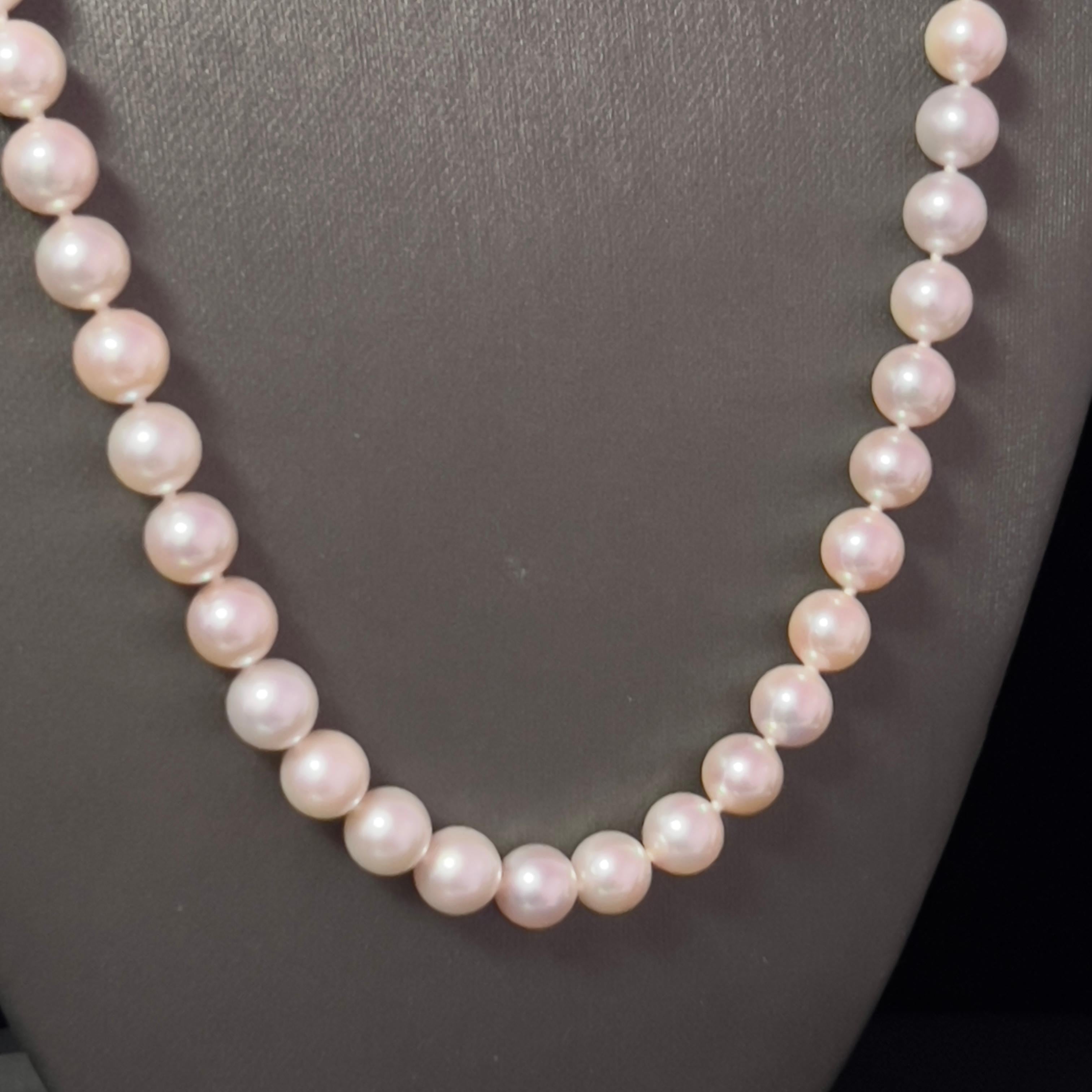 Akoya Pearl Diamond Necklace 22