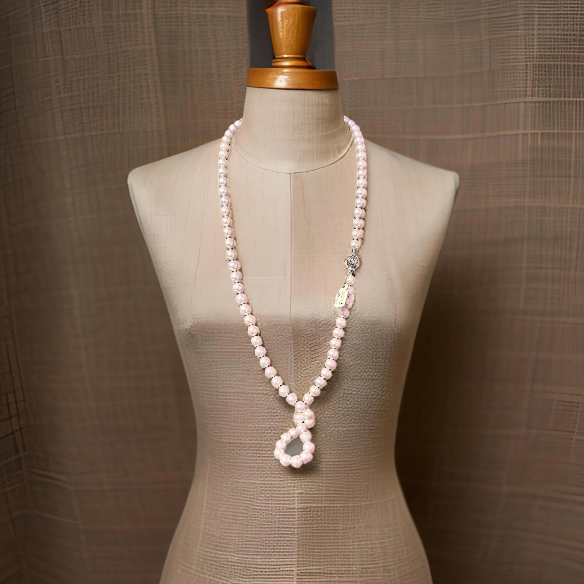 Akoya Pearl Diamond Necklace 30