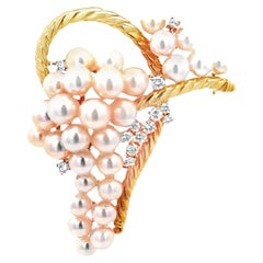Oriental Pearl Brooches