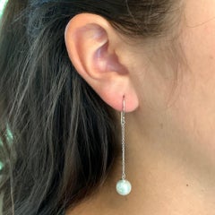 Pendientes Gota Perla Akoya14 Quilates Oro Mujer Certificados