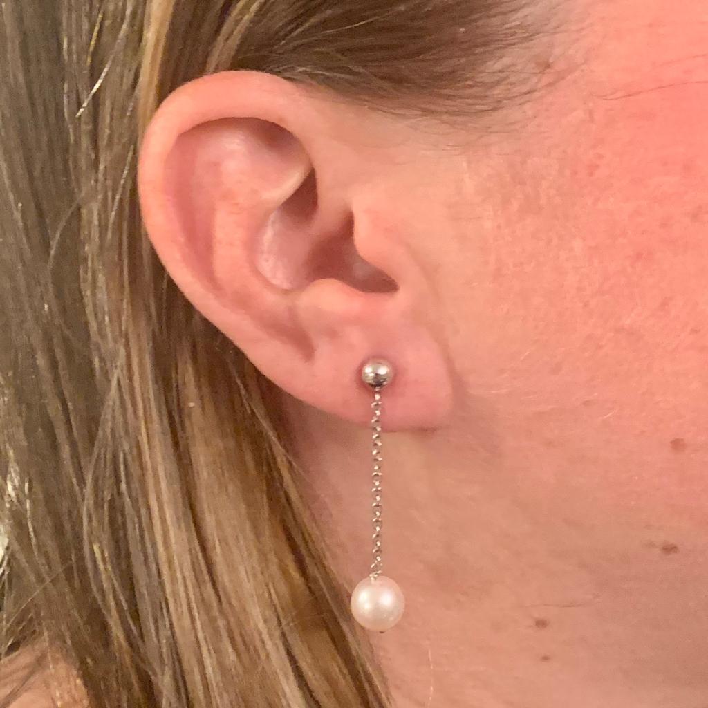 Fine Quality Japanese Cultured Akoya Pearl Earrings 14 KT White Gold 8.36 mm Certified $990 017537

This is a One of a Kind Unique Custom Made Glamorous Piece of Jewelry!

Nothing says, “I Love you” more than Diamonds and Pearls!

This item has been