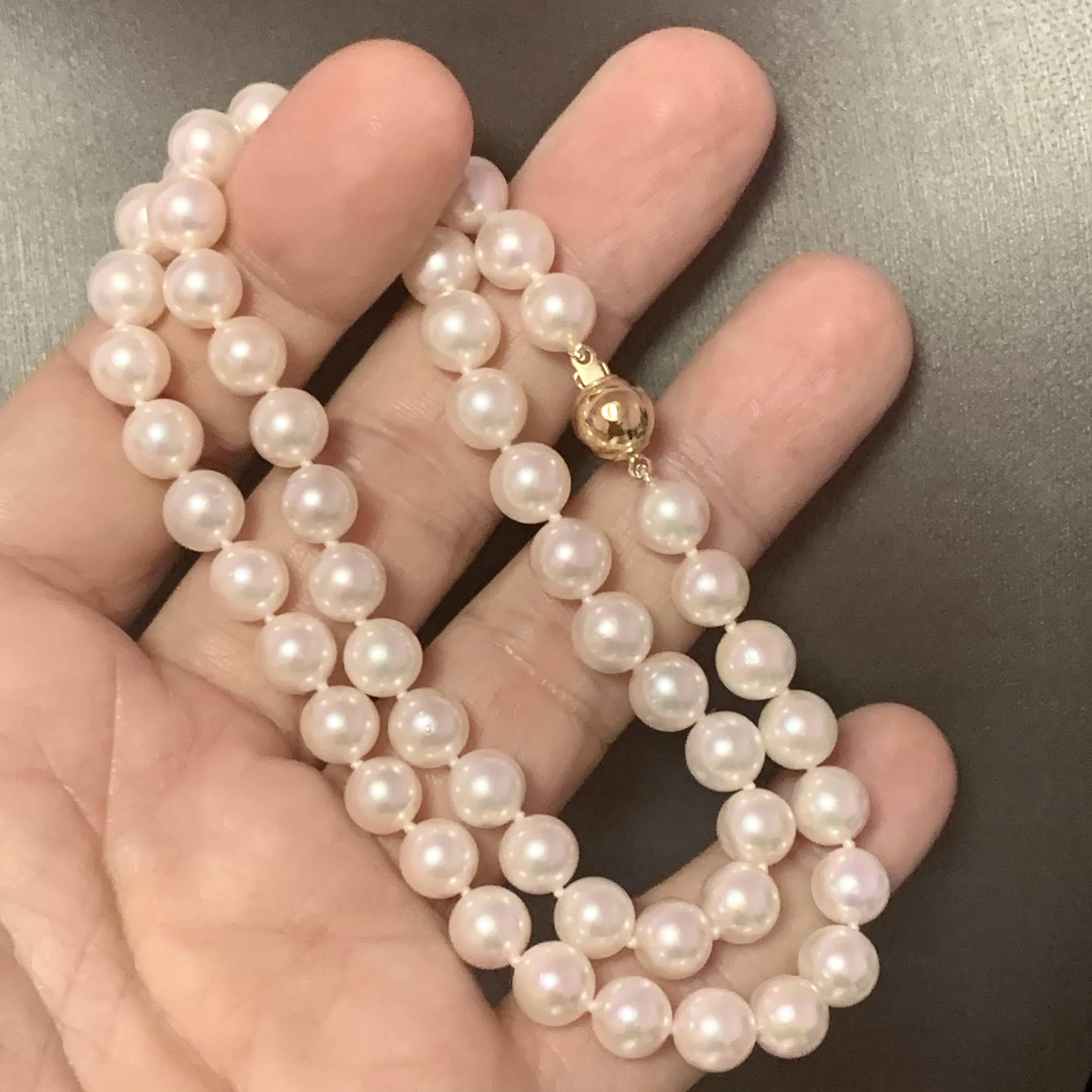 mikimoto pearl necklace clasp identification