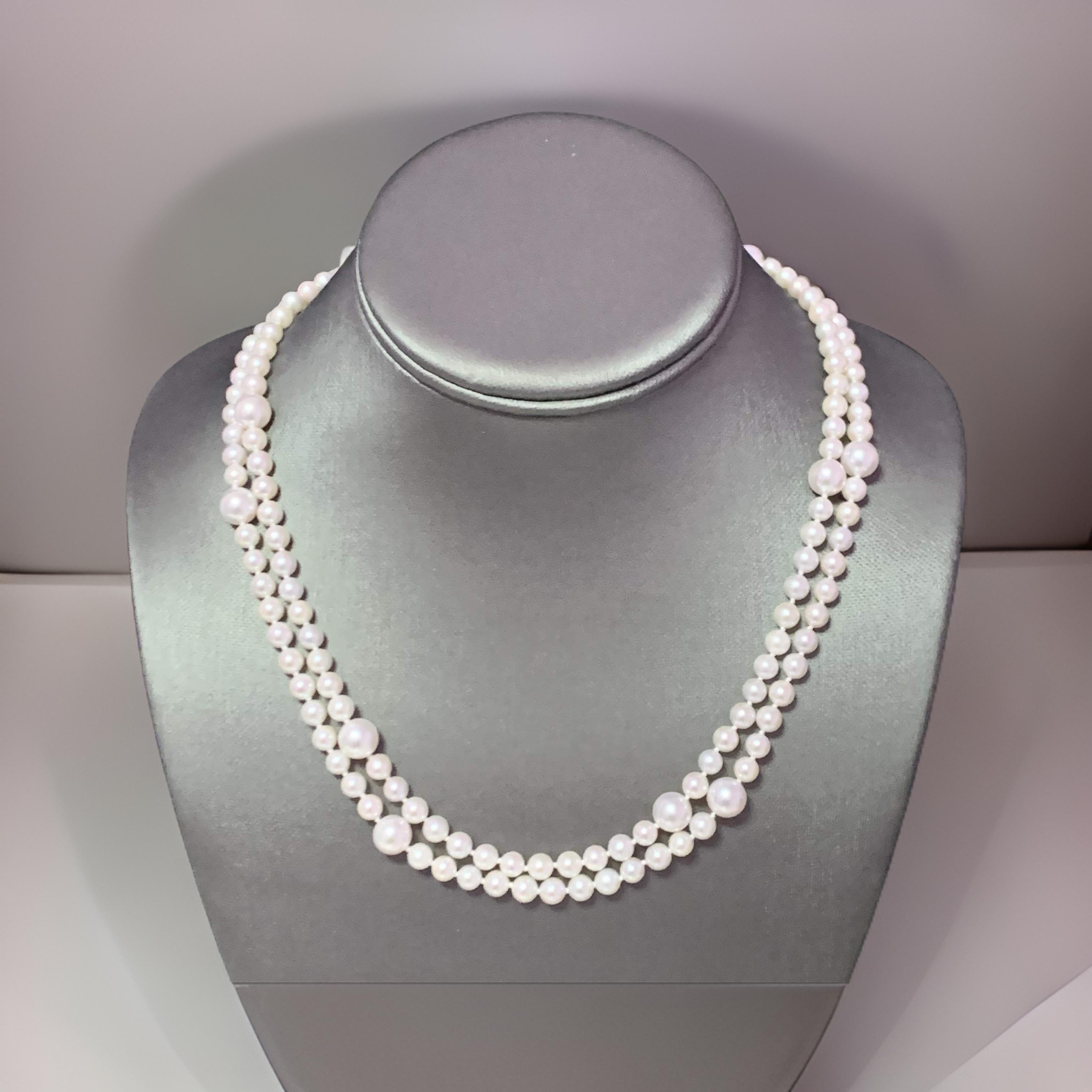Akoya Pearl Necklace 14k Yellow Gold 37.25