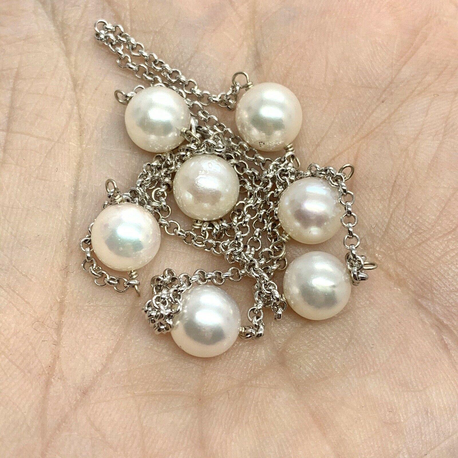 Collier de perles Akoya en or 14 carats pour femmes certifié en vente 1