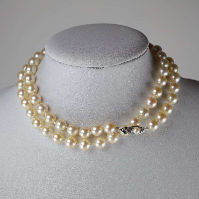 Akoya Pearl Necklace from Midcentury at 1stDibs