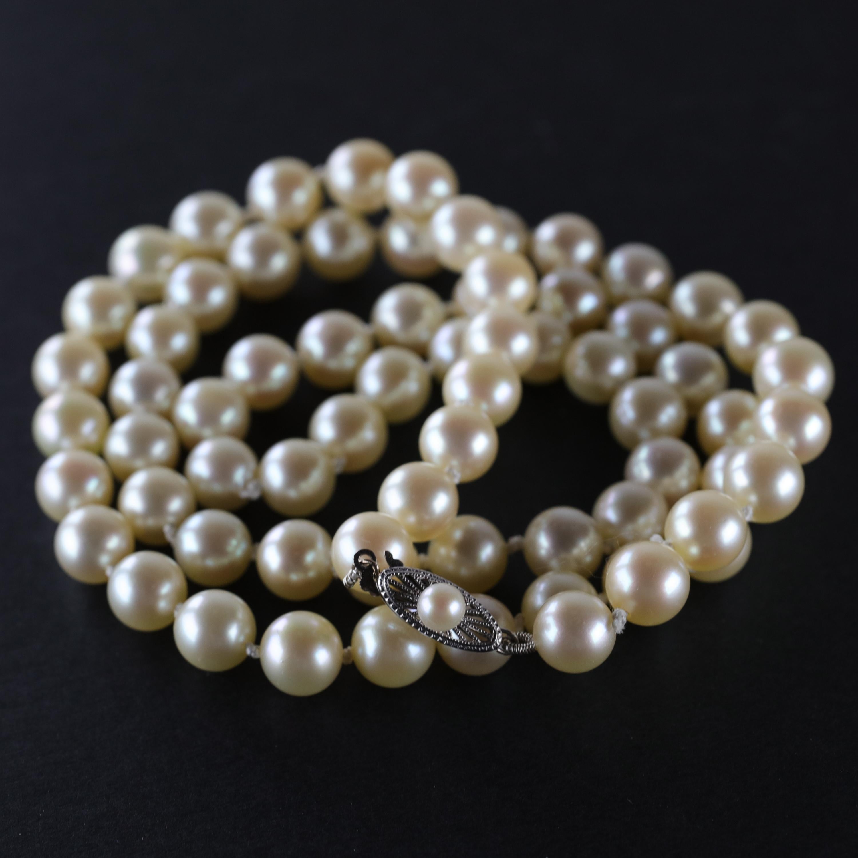 Akoya Pearl Necklace from Midcentury 3