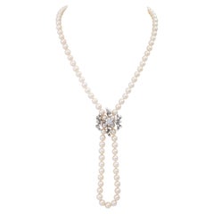 Collana di perle Akoya con accorciatore di perle