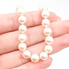 Akoya Pearl Strand Necklace in 14k Yellow Gold