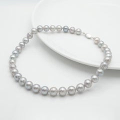Akoya Pearl Strand Necklace with 18k White Gold Clasp