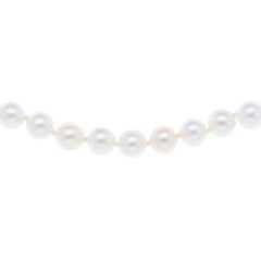 Akoya Pearl Strand Necklace with White Gold Clasp