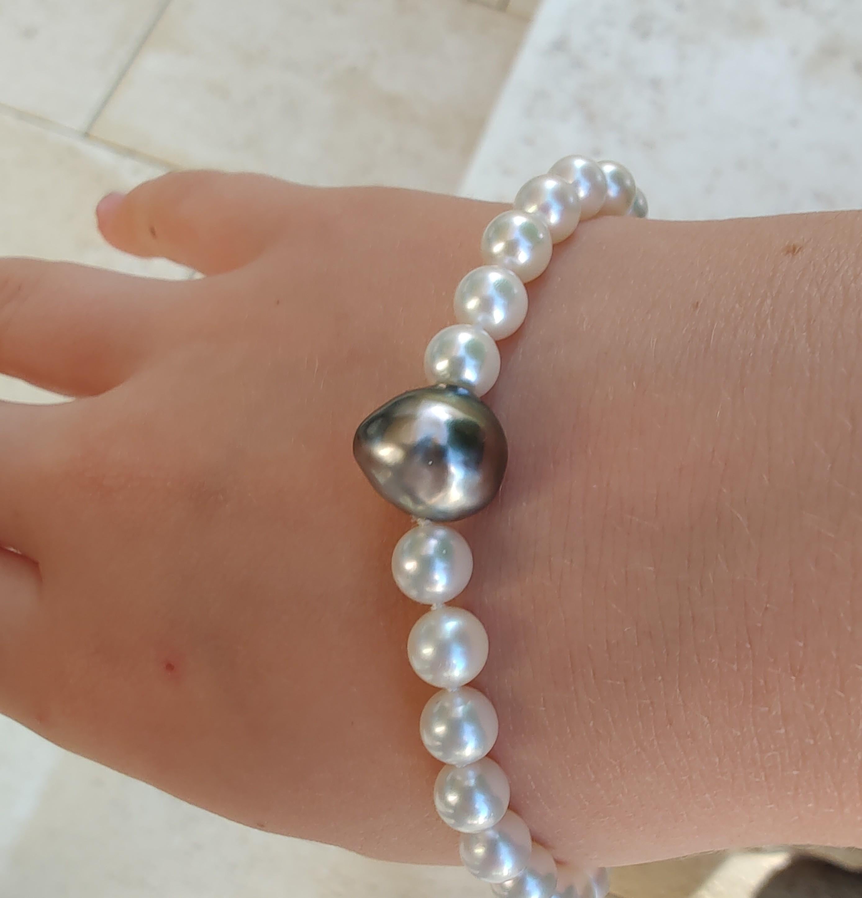 Akoya Bracelet de perles de Tahiti Pour femmes en vente