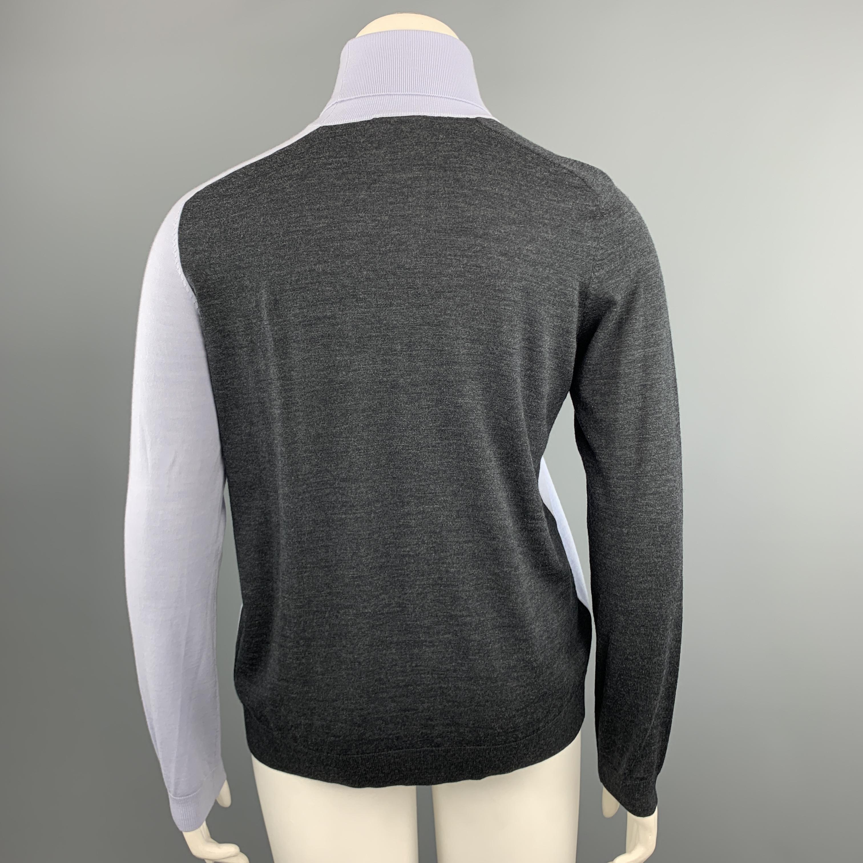 charcoal grey turtleneck sweater