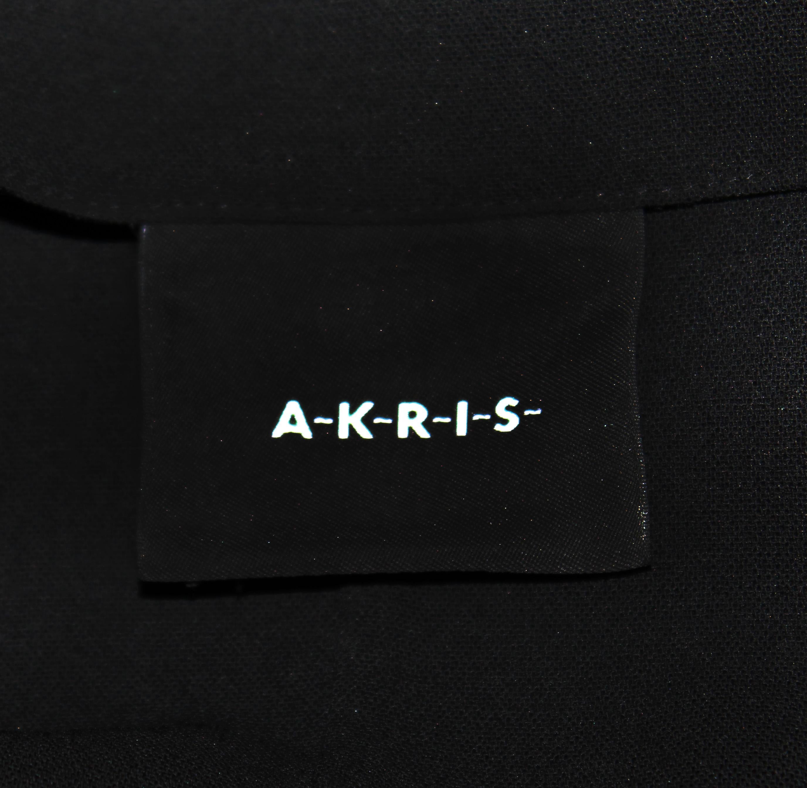 Akris Asymmetric Black Wool Jacket 1