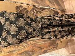 Akris Black Fan Print Belted Dress